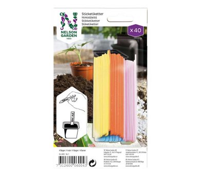 Colored Plant Labels, 40 pcs