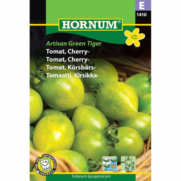 Cherry Tomato 'Artisan Green Tiger'