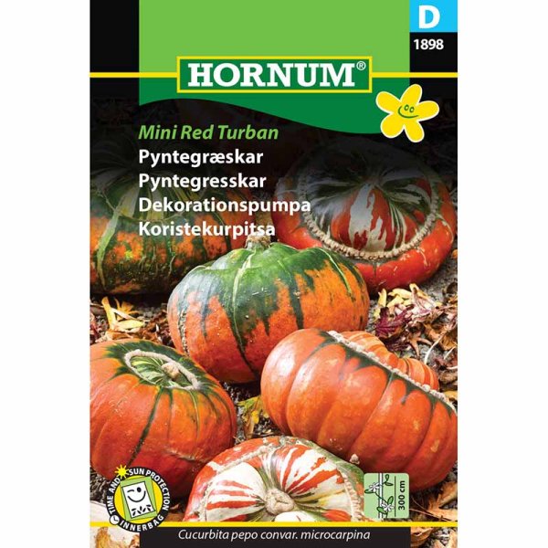 Ornamental Gourd 'Mini Red Turban'