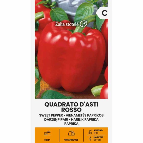 Bell Pepper 'Quadrato d'Asti Rosso'