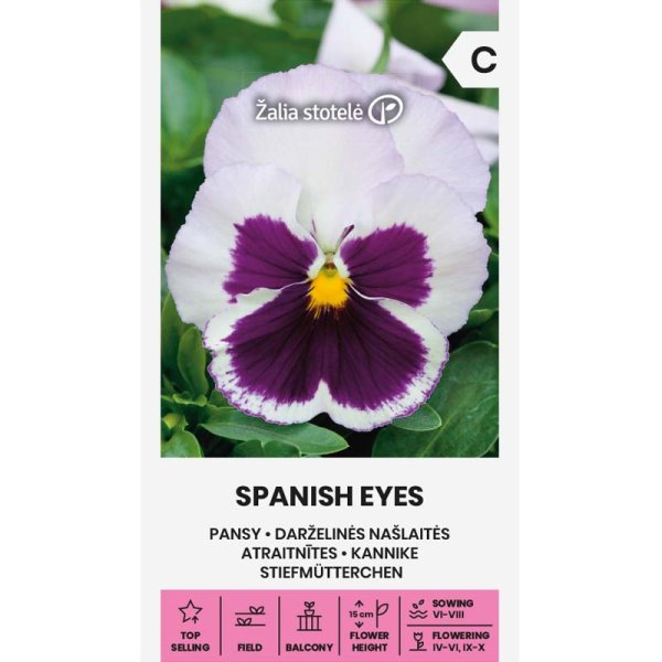 Pansy 'Spanish eyes'
