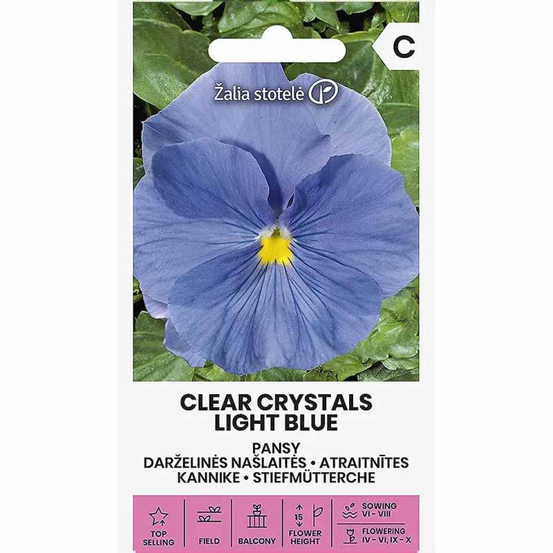 Pansy 'Clear crystals light blue'
