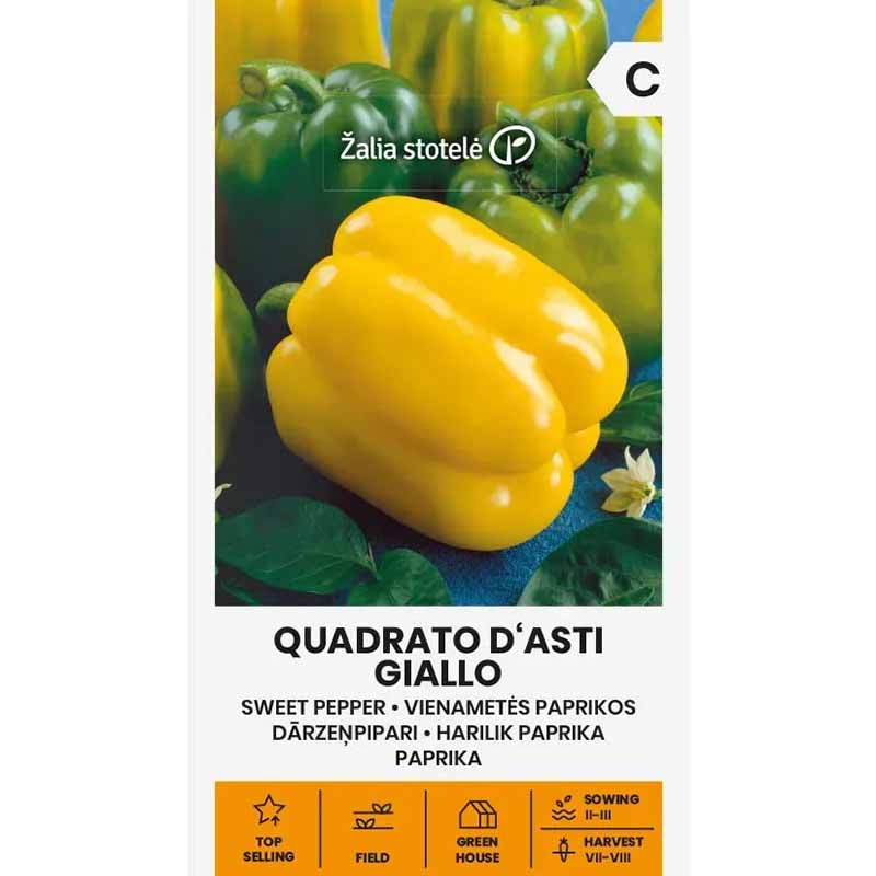 Pepper 'Quadrato D'Asti Giallo'