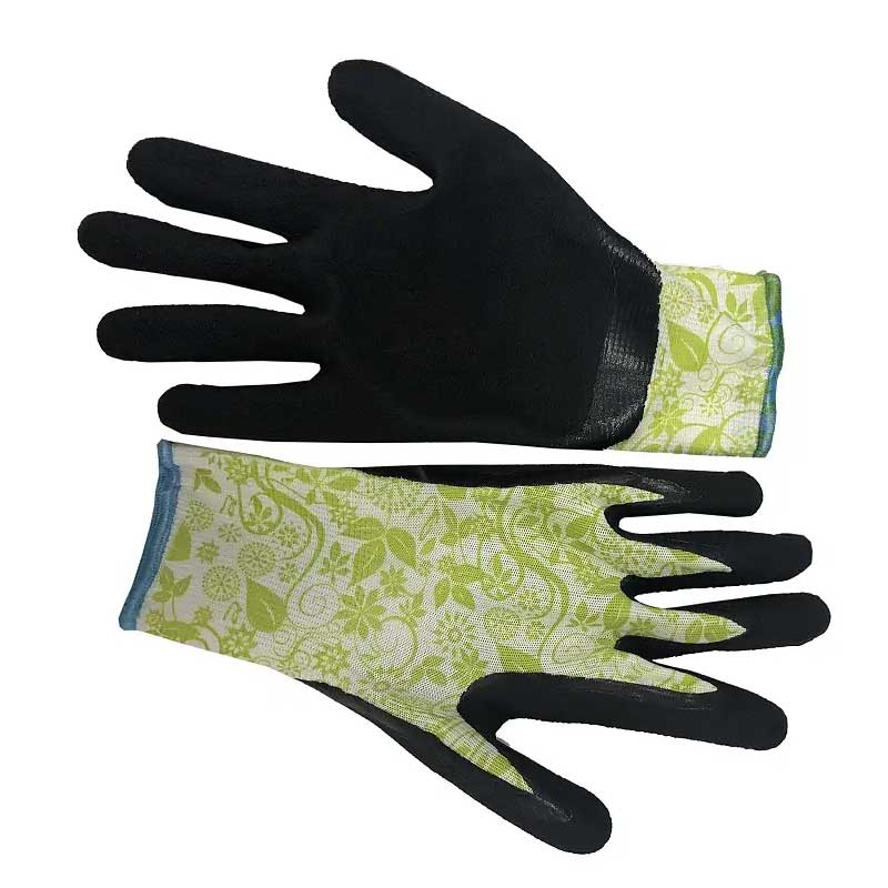 Garden Gloves Green Latex